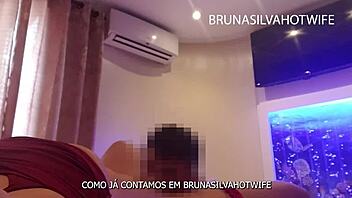 married brazilian woman gets exposed by her husband in amateur style with fake tits - brunasilvahot