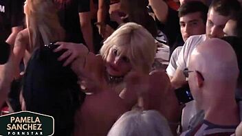 Pamelasanchez babes lesbian fuck in erotic festival nora barcelona
