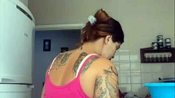 I feel so exposed washing the balcony in my bikini while husband catches me