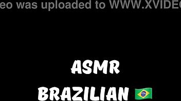 Bold Brazilian ASMR with big ass masturbation to intense orgasm