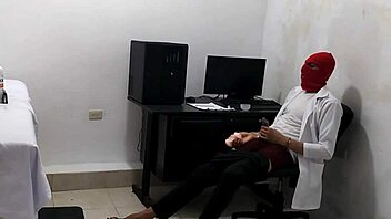 Hey, this perverted doctor jerks off after seeing that cute young patient!