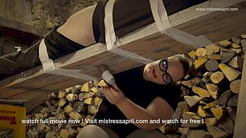 Dominatrix Mistress April - Two Fierce Mistresses Dominate And Peg Their Bound Sissy Whore In Intense Femdom Bdsm