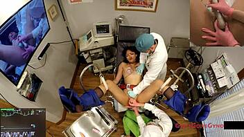 Orgasm Research Inc - Channy Crossfire Squirting Anal Dildo Play in Nurse Outfit with Pigtails