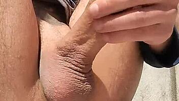 Hey, risky outdoor masturbation hoping new neighbors spot me