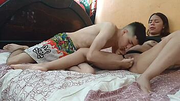 Bold Colombian babe masturbates her pussy solo while roleplaying intense taboo fantasies