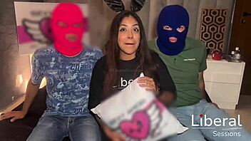 Check out this casting with a sexy bunny in costume