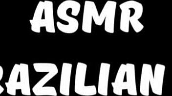 Bold Brazilian ASMR with big ass masturbation to intense orgasm