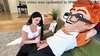 big dick clashes with massive tits in theodora day's wild porndudecasting session