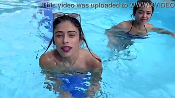 I bring my girl mellsnbrings this 18yo petite teen for casting with blowjob and rimjob