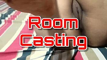 subtle casting tease with mexican latina licking ass and spanking big butt