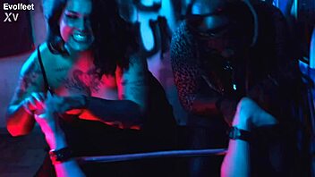 Bound for intense foot tickling and choking?