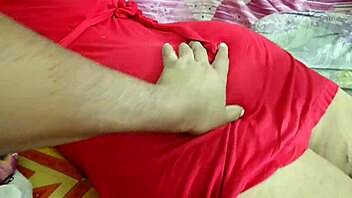 Wild Hot Desi Girlfriend Gets Sensual Massage on Her Sexy Big Ass and Cute Body from Old Friend