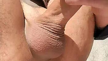 Hey, risky outdoor masturbation hoping new neighbors spot me