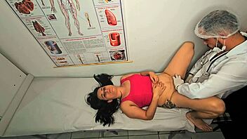 gynecologist fingers ass and fucks patient in hospital