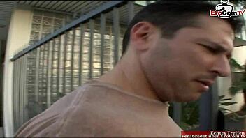 Blonde pickup slut with natural tits gets wet pussy cumshot on casting couch