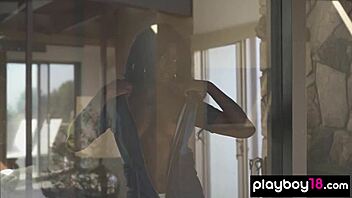 Passionate ebony beauty Victoria Antoinette reveals her tight black pussy