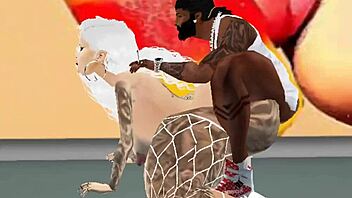 Oh yeah take it all horny slut Barbie City moans as ghetto pornstar agent's cock fills her tight holes deep