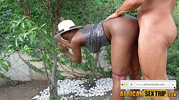 bubble butt african maid bends over for pov fuck by white boss 😈🍑