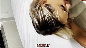 Sexy big-ass blonde MILF rides cock doggystyle with ass-to-mouth and homemade tattoo action