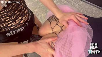 Mistress Irena Mur dominates her slave with strapon anal fucking and intense femdom toys in a caged session of rough ass licking and ball kicking.