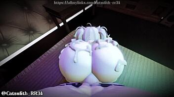 rough valentines sex session with doggystyle and blowjob on big tits nude babe 😏