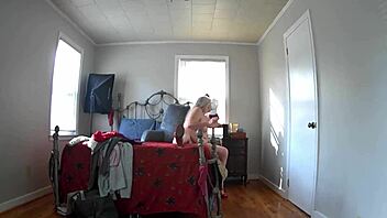 Why does step mom masturbate on hidden cam after shopping?