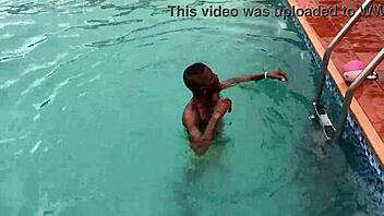 Whoa, after chilling at the pool I pounded that curvy bbw babe with oiled tits until massive cumshot exploded!