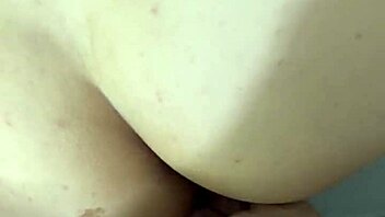 young wife lets cum on her belly during quick fucking session