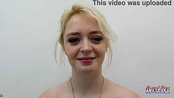 coed cutie annie archer gets her pink tight pussy fucked by curvy amateurs 😘