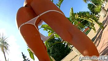 Oh yeah, this French babe loves getting her ass fucked hard outdoors and gaping wide!