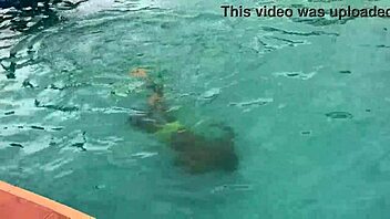 Whoa, after chilling at the pool I pounded that curvy bbw babe with oiled tits until massive cumshot exploded!