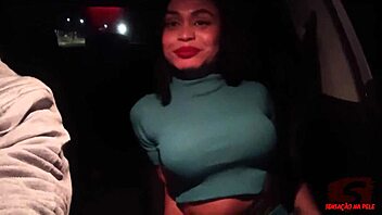 It was supposed to be just a ride, but naughty Drika Muniz started sucking me off until we hit a roadside motel