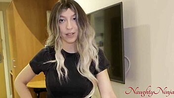 Blonde Milf In Fishnets Squirts While Riding Cock In Doggystyle And Cowgirl