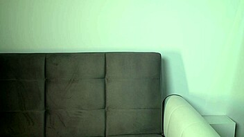 i showed off my ass in a denim skirt with a toy inside