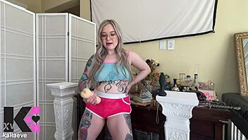 Horny gooner programming to handhump, plug, and pump for goddess