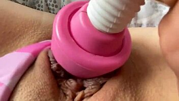 My friend masturbates behind my back, she cums hard before I spot her pulsating pussy up close