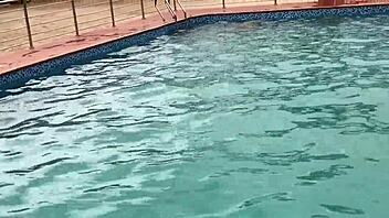 Whoa, after chilling at the pool I pounded that curvy bbw babe with oiled tits until massive cumshot exploded!