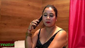 Hardcore sex with innocent delivery boy pounding skinny Indian lady roughly