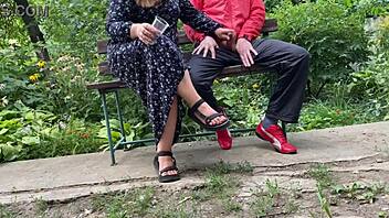 my mother-in-law's task is to bring me to climax with her curvy bbw body outdoors