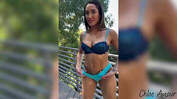 Chloe Amour gets wet pussy licked outdoors before BBC pounding in rough doggystyle. Trees shake as she orgasms hard with Troy Francisco.