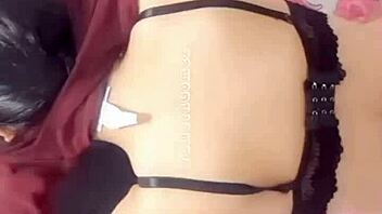 College bunny babe in uniform teases with big tits and ass at dorm party