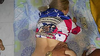 the blonde beauty indulges in intense anal sex outdoors with passionate thrusts and moans