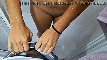 I Masturbate Watching Hot Latina Shower She Discovers Me And Craves Cock