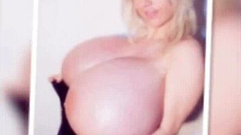 giant boobs on a huge babe with big tits in casual narrative