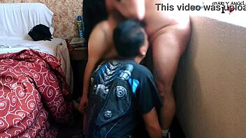 submissive housewife enjoys being dominated by lover in homemade mature session