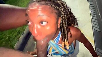 Man, this trucker married girl turned truck stop slut sucked my dick like crazy in the parking lot