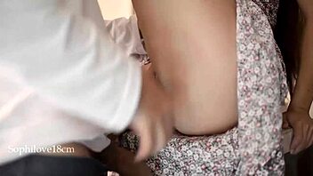 my sexy latina neighbor visits in a hot dress and i love fucking her clothed in real homemade hd