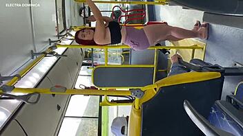 Wow, I took my employee home and check what she did on the bus with her delicious ass!