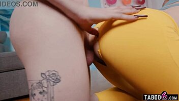 Yoga session turns into wild threesome where three super hot shemales with big tits fuck each other in playful adventures.