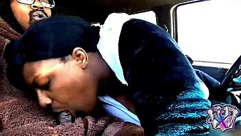 Why swallow daddy's cock in my car while wearing this wild bear suit for fun?